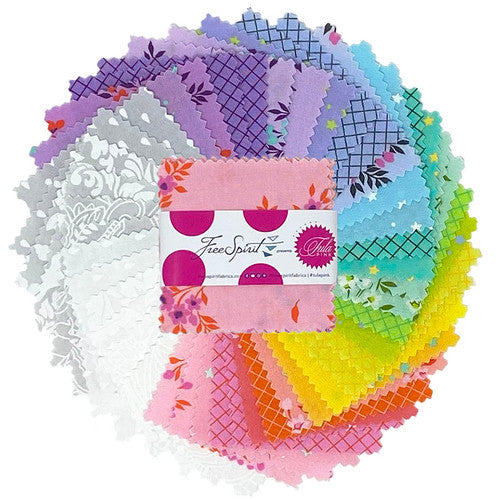 FreeSpirit Fabrics - True Colors 2025 - 2.5" Mini Charm Pack  - FB18MCTP.Truecolors