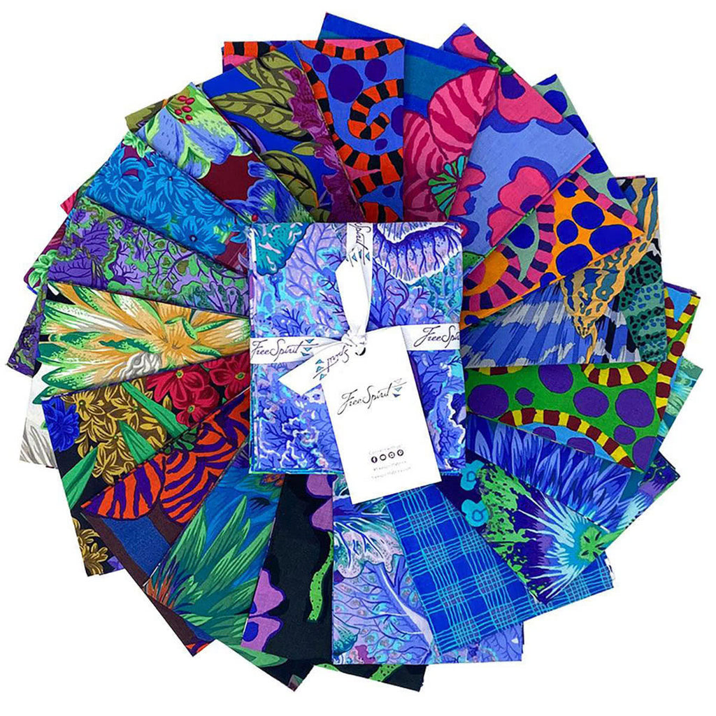 Kaffe Fassett Collective August 2023 Cool - 19 Fat Quarters