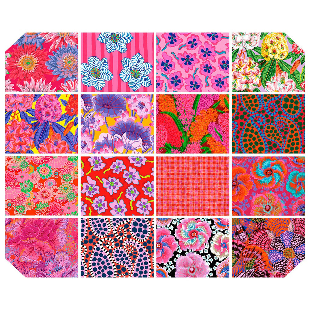 Kaffe Fassett Collective August 2023 Hot - 16 Fat Quarters