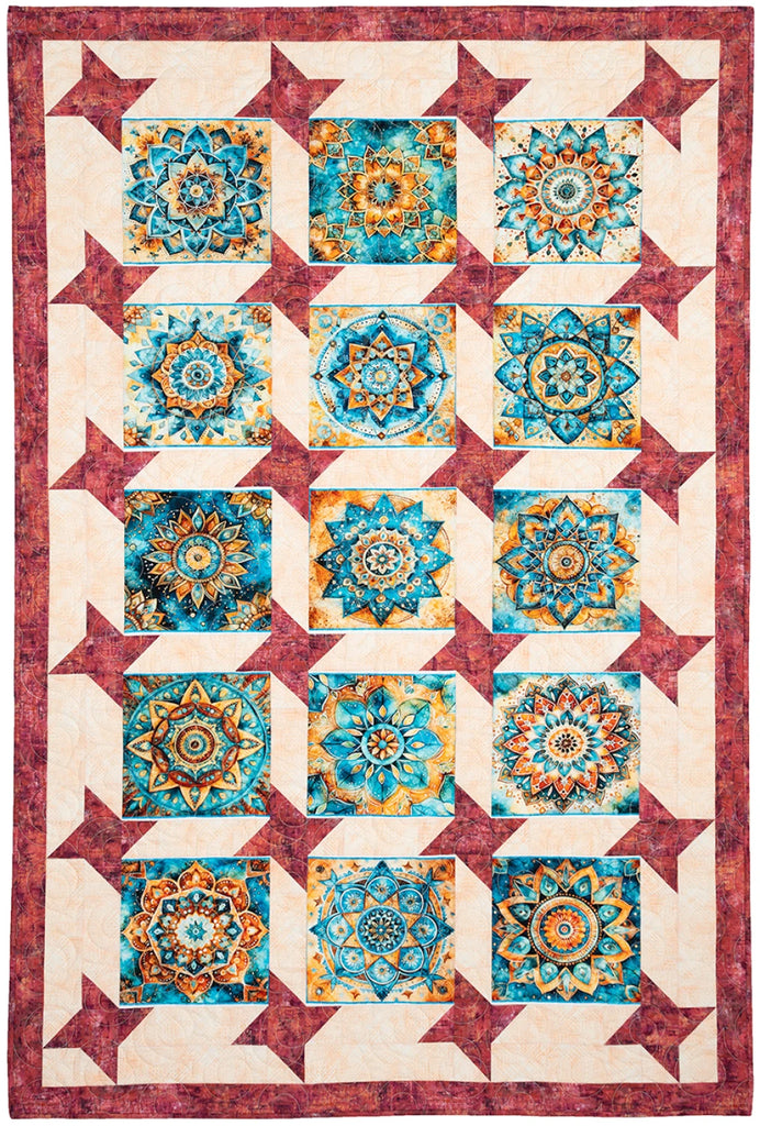 Panel Perfect 3-Yard Quilts Book by Donna Robertson and Fran Morgan of Fabric Cafe - FC032543