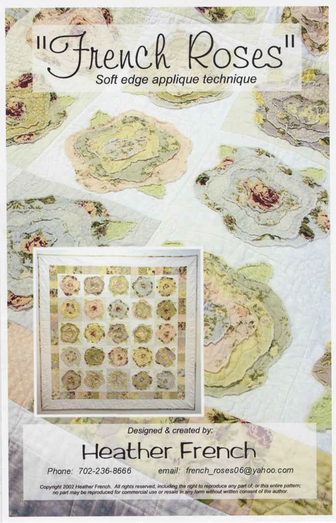 Vintage Meadow Artwork - French Roses by Heather French - FR001
