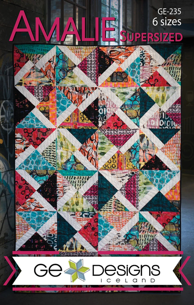 Amalie Supersized Quilt Pattern by Gudrun Eria of GE Designs