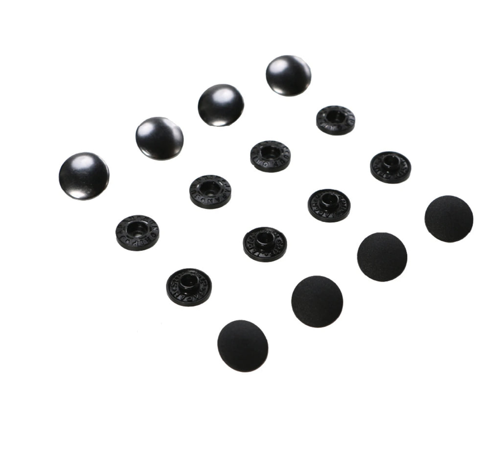 ByAnnie - Tool-free Snaps - Set of Four - Black Metal - HAR-SN-BM-FOUR