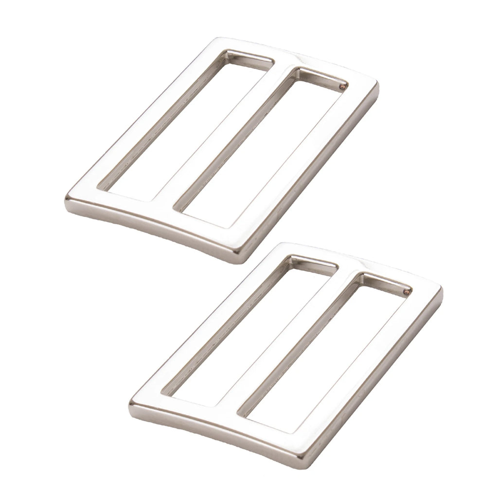 ByAnnie -  Slider Widemouth Flat 1-1/2in Nickel Metal Set of Two - HAR