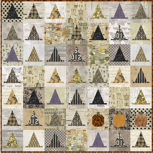 Halloween Haberdashery Quilt Kit - Featuring Laboratory Fabric by Tim Holtz