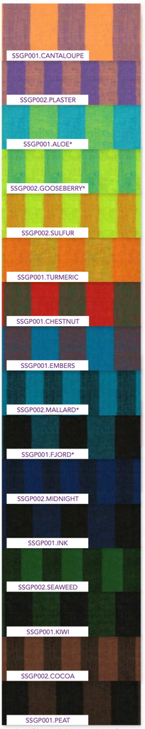 Kaffe Fassett Shot Cotton -  6" Design Strips - Shot Stripes - FB4DSGP.STRIPE