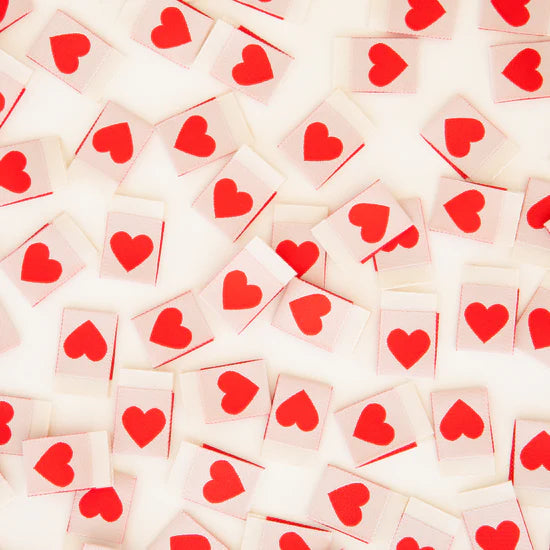 Sarah Hearts - Red Heart Label Pack