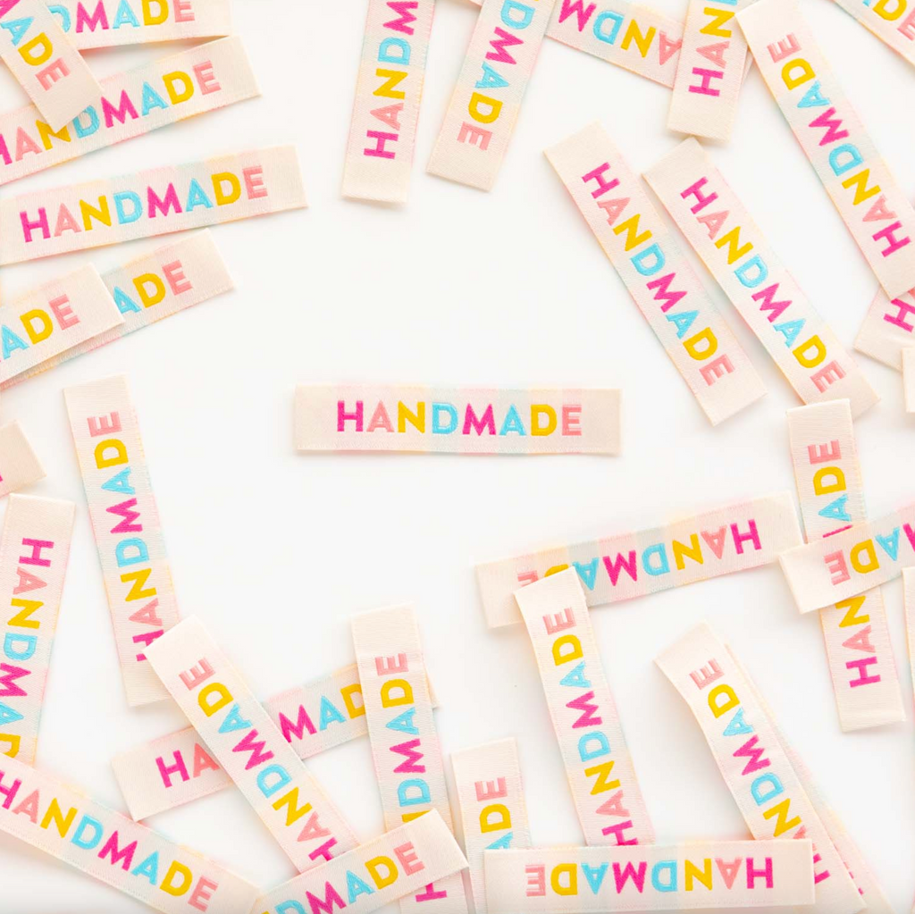 Sarah Hearts - Colorful Handmade Woven Labels