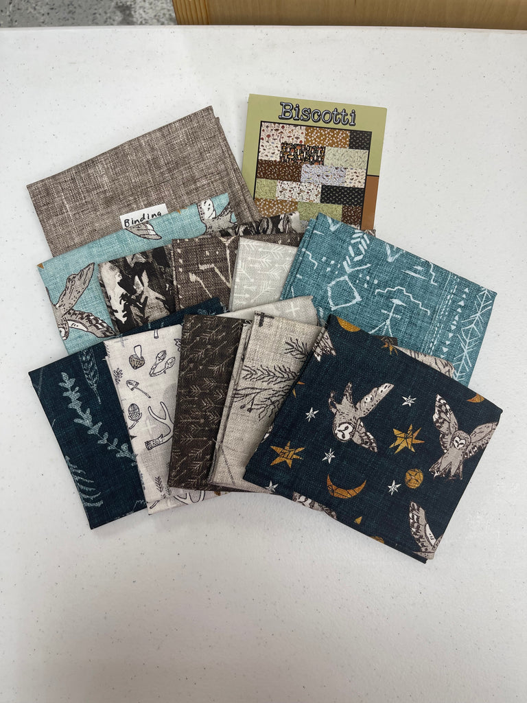 Biscotti Quilt Kit - Featuring Forest Fable by Esther Fallon Lau
