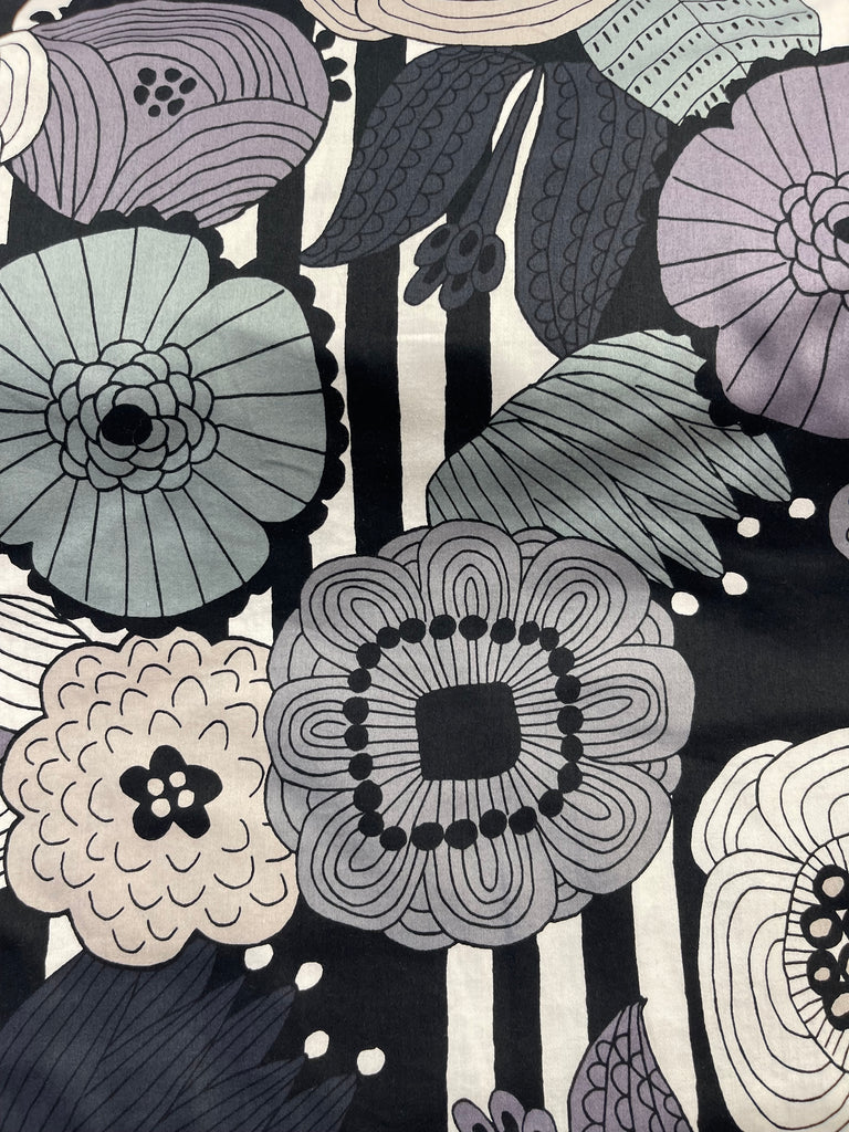 Kokka - Westex Satin Floral - HSK-773-D - Sold by the Half Yard