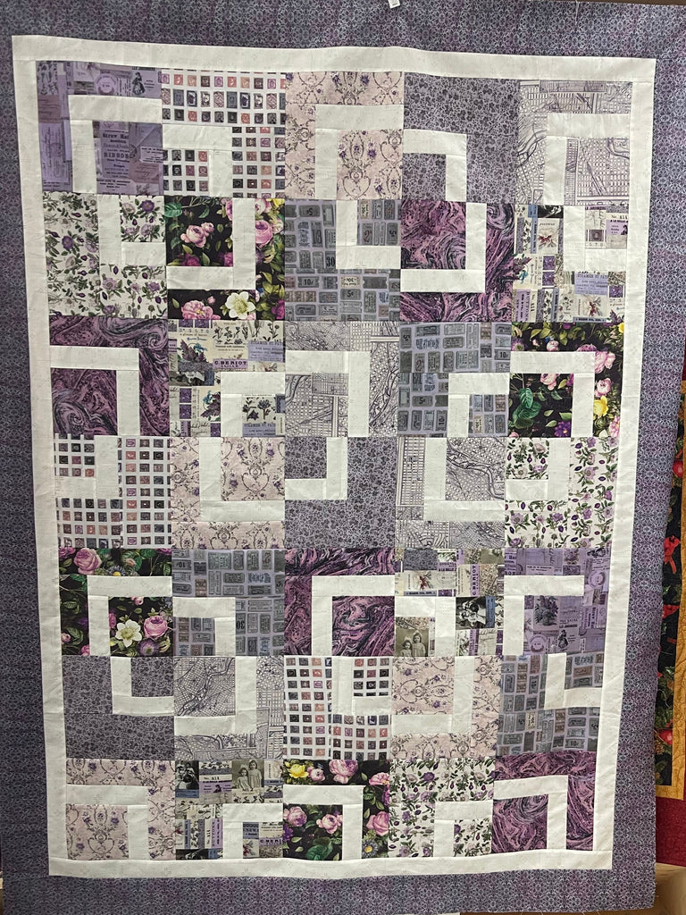 Kenosha Quilt Kit - Featuring Purple Palette Fabrics by Tim Holtz