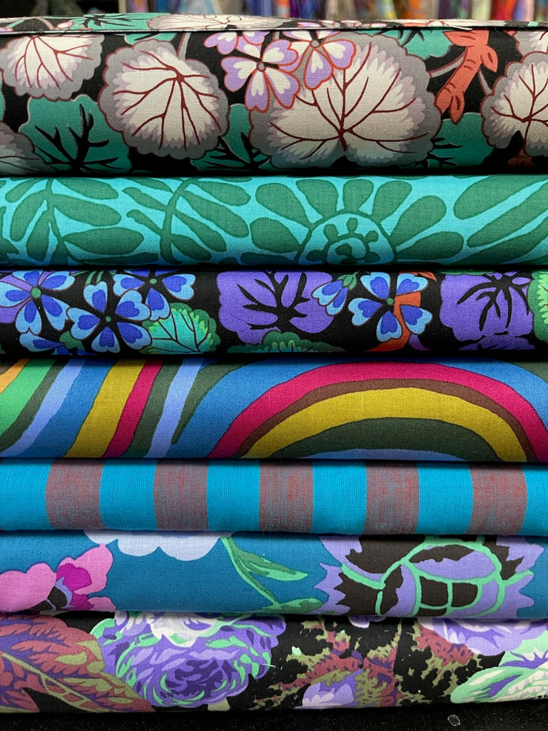 Kaffe Fassett: Custom Curated Bundle #310 - Contrast Green (7 Fabrics)