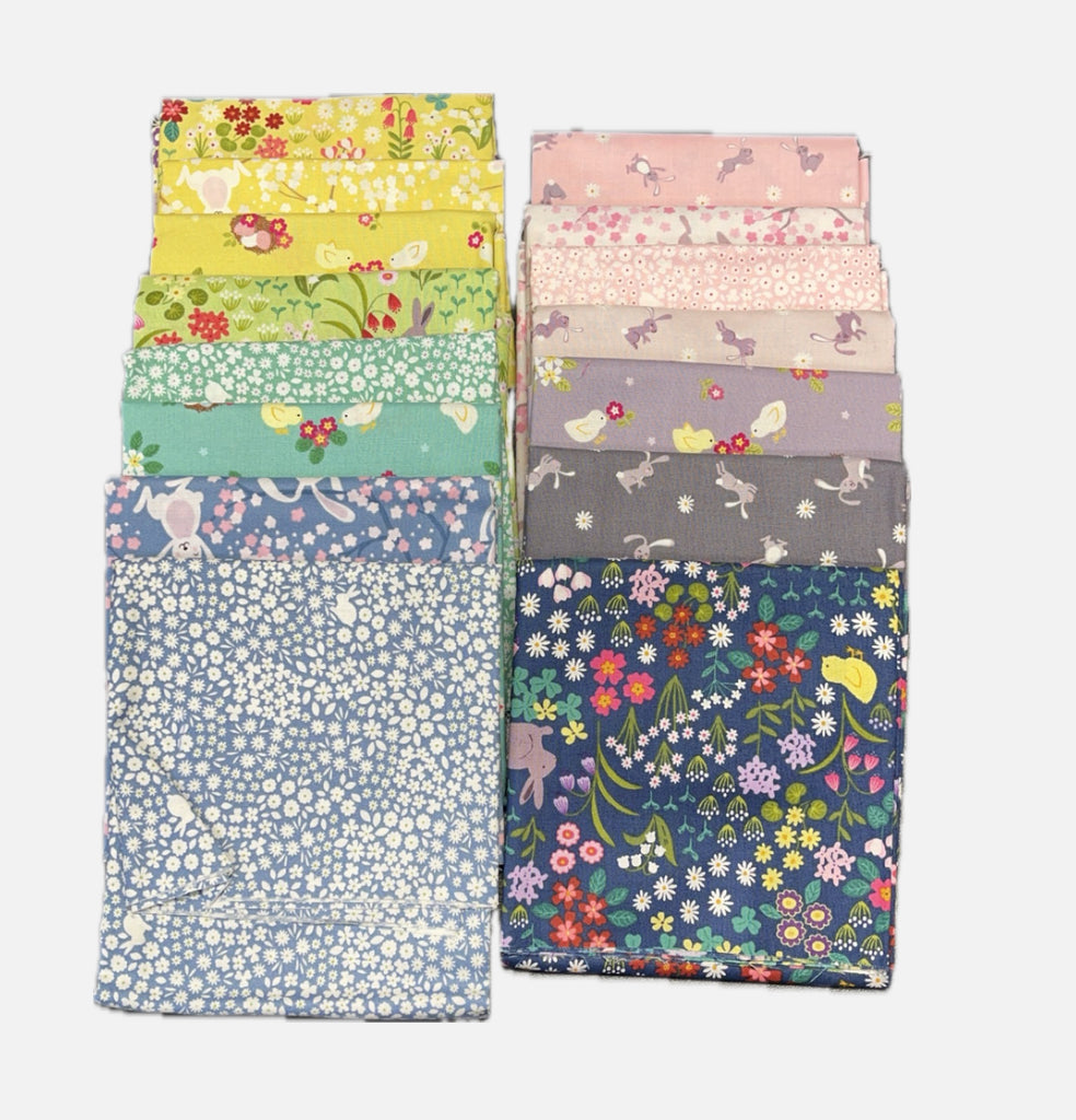 Bunny Hop Bundle - 15 ½ Yard Spring Fabric