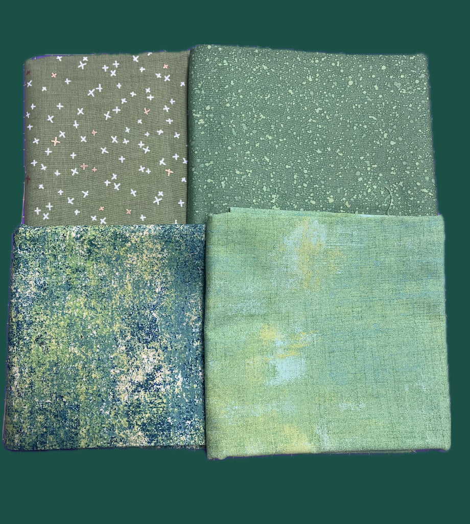 Green ½ Yard Bundle - 4 Fabrics