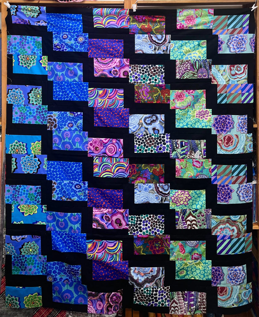 Stepped Quilt Kit with 6" Kaffe Strip Rolls