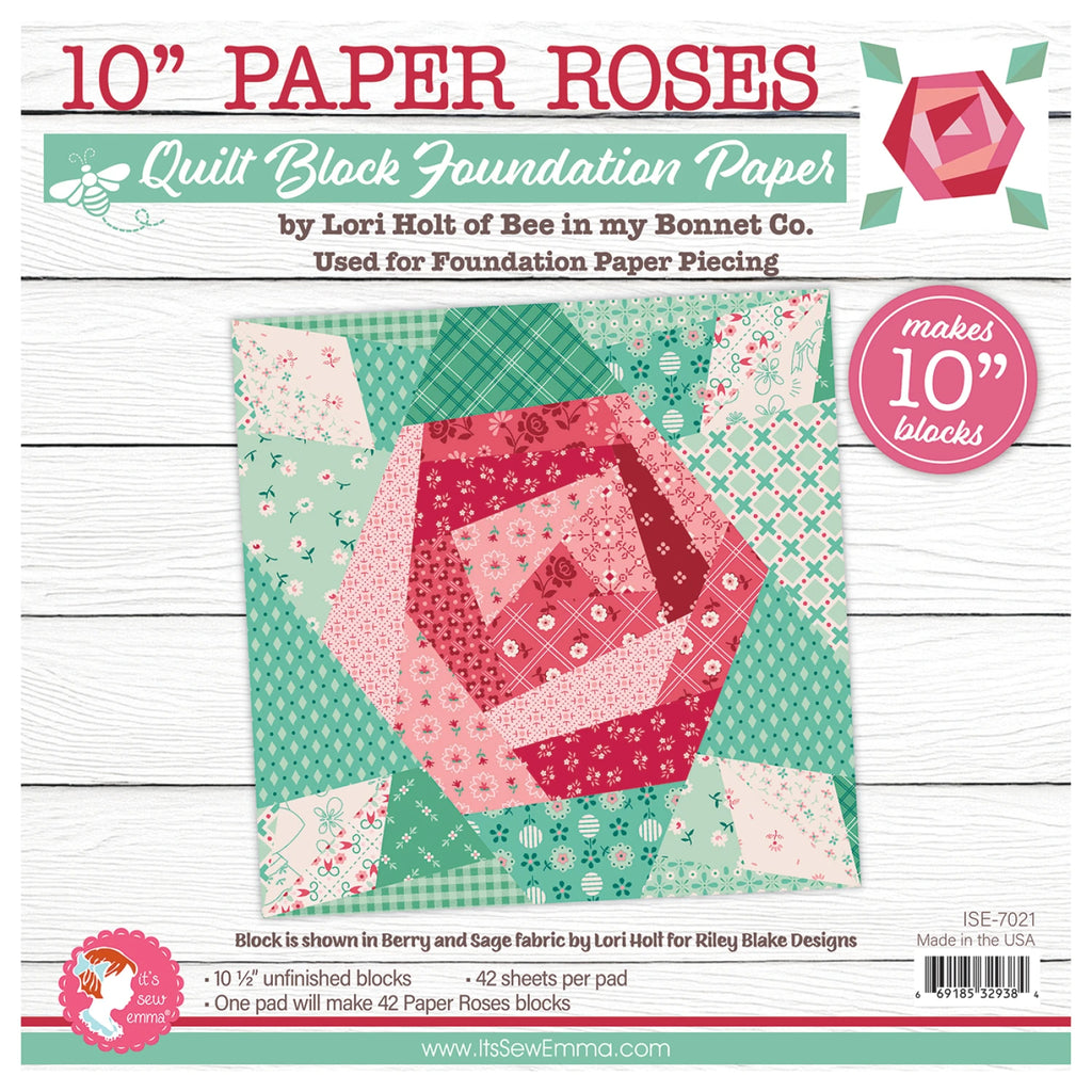 Paper Roses 10in Foundation Paper Pad from It's Sew Emma - ISE-7021
