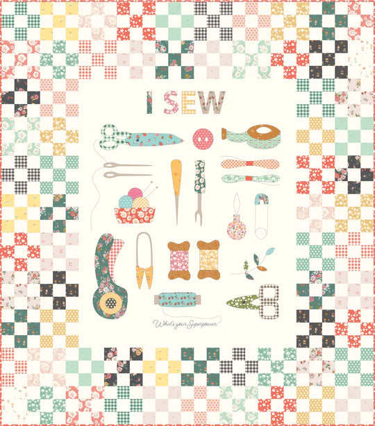 Riley Blake - Minki Kim - Sunsetridge I Sew Panel Quilt Kit - KT15730