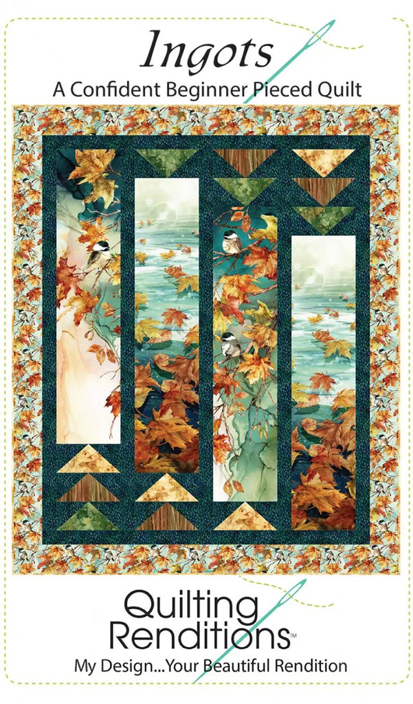 Quilting Renditions - Ingots Quilt Pattern by Kari Nichols - QR1224