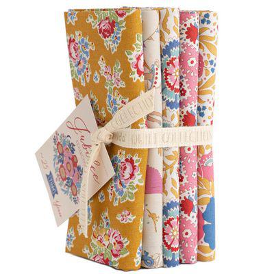 Tilda: Jubilee - 5 Fat Quarter Bundle - Mustard/Pink