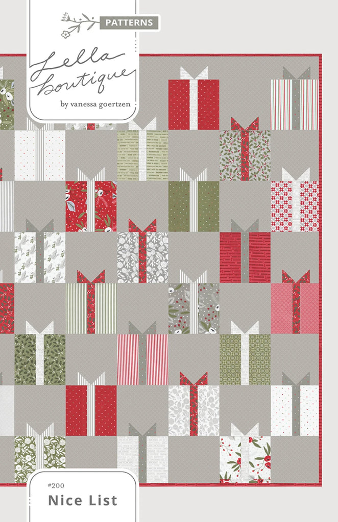 Nice List Quilt Pattern by Vanessa Goertzen of Lella Boutique
