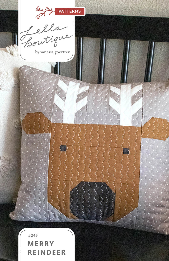 Merry Reindeer Pillow Kit by Vanessa Goertzen of Lella Boutique