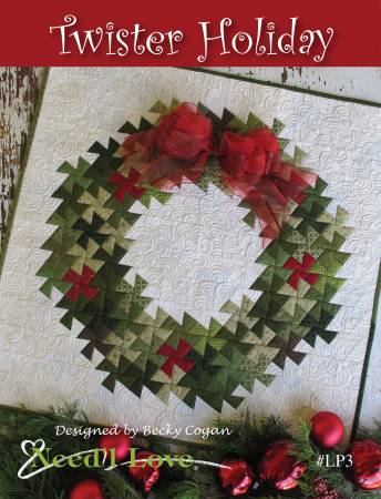 Need'l Love - Twister Holiday Quilt Pattern by Becky Cogan - LP3
