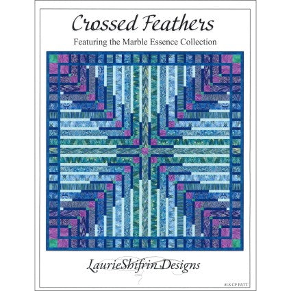 Crossed Feathers Blue Quilt Kit by Jason Yenter In The Beginning