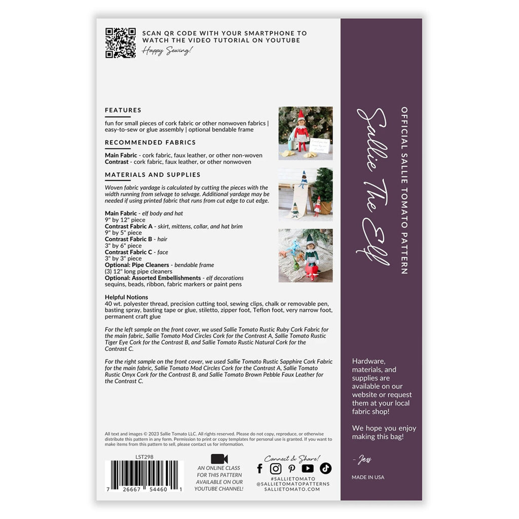Sallie The Elf Pattern by Sallie Tomato - LST298