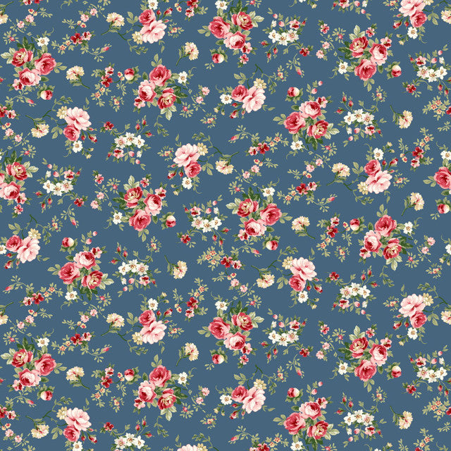 Maywood Studio: American Beauty Scattered Petite Rose Blue