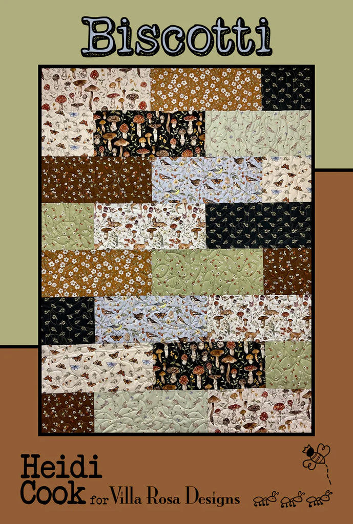 Biscotti Quilt Kit - Featuring Forest Fable by Esther Fallon Lau
