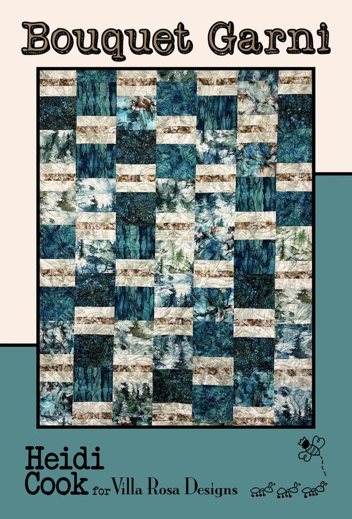 Bouquet Garni Quilt Kit - Featuring Forest Fable by Esther Fallon Lau