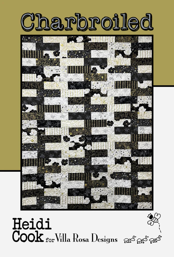 Charbroiled Quilt Kit - Featuring Black and White Fabrics