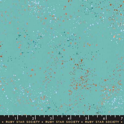 Ruby Star Society - Speckled - Speckled Metallic Turquoise - RS5027 72M  - Sold by the Half Yard