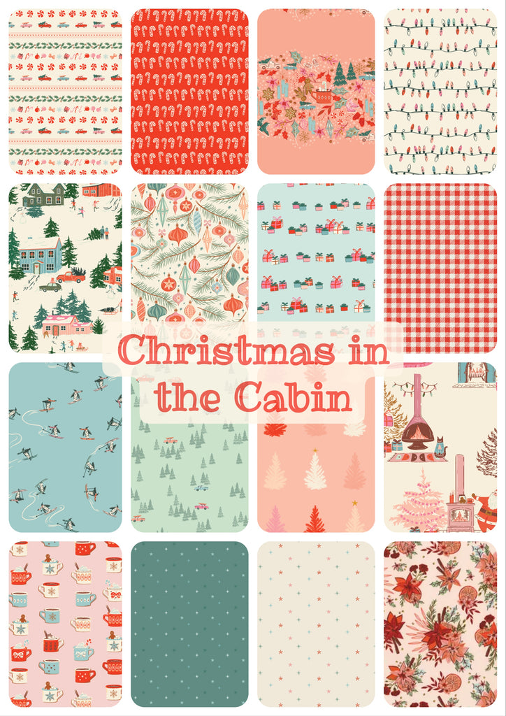 Christmas in the Cabin Bundle - 16 Fabrics