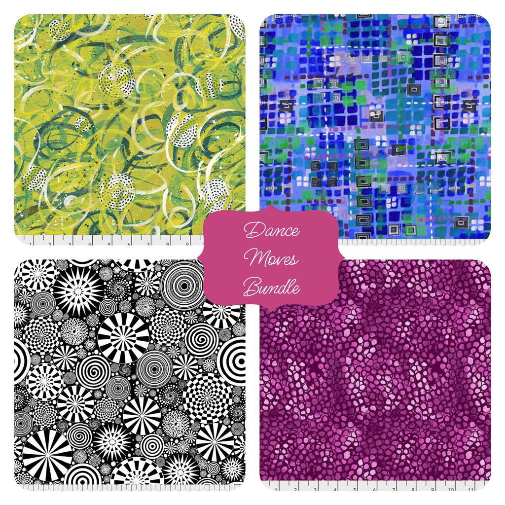Dance Moves ½ Yard Bundle - 4 Cuts