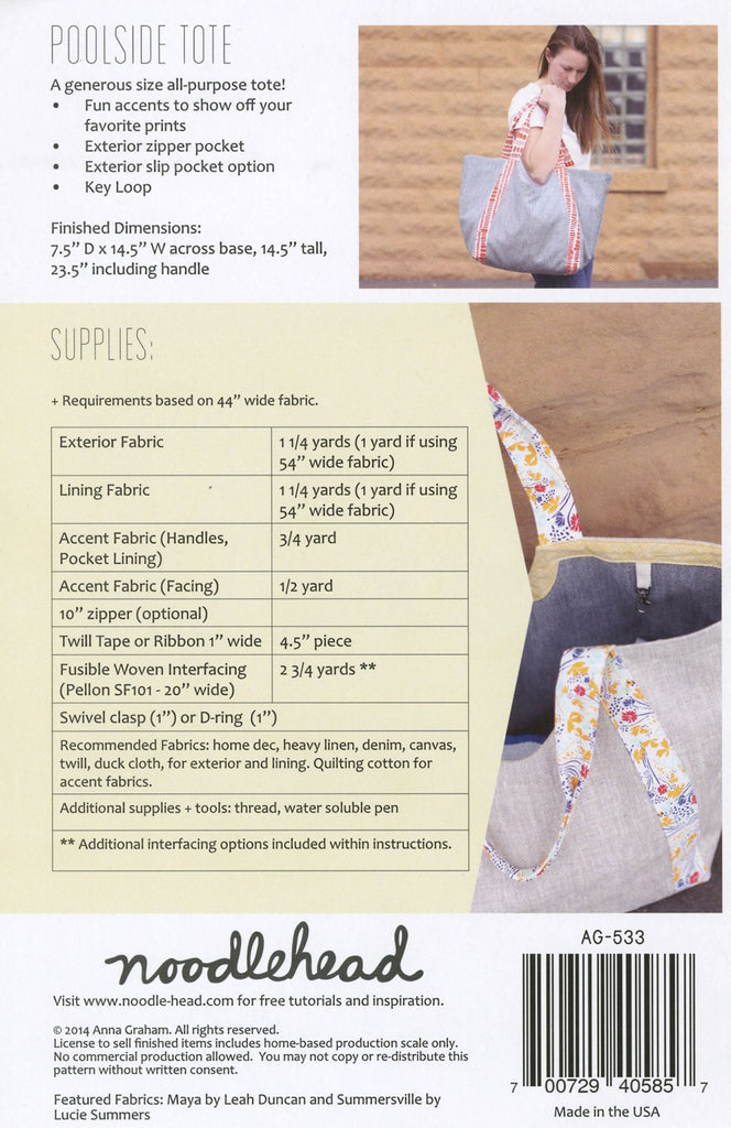 Colored Drawstring Cord – Noodlehead Sewing Patterns