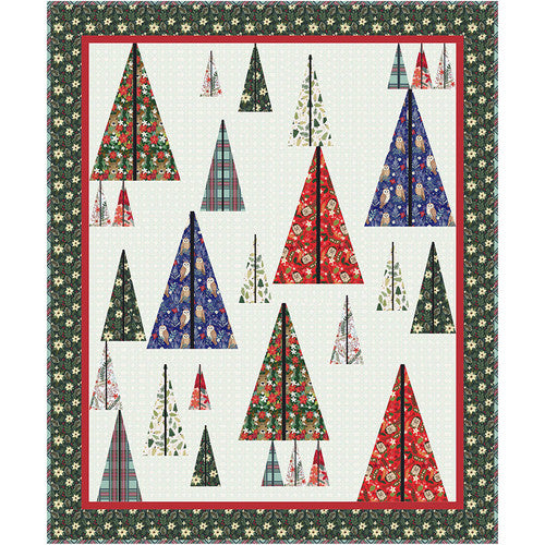 Oh Tannenbaum Quilt Kit - Featuring Christmas Cabin by Mia Charro