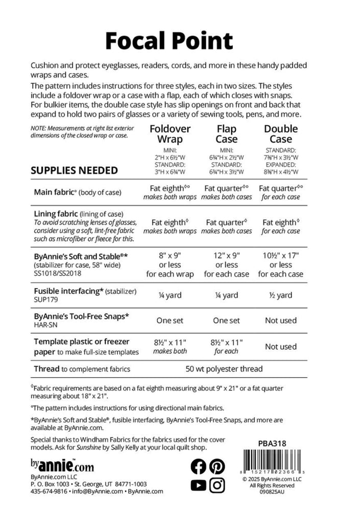 Focal Point Pattern by Annie Unrein of ByAnnie - PBA318