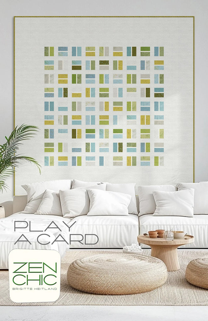 Play a Card Quilt Pattern by Brigette Heitland of Zen Chic - PCQP