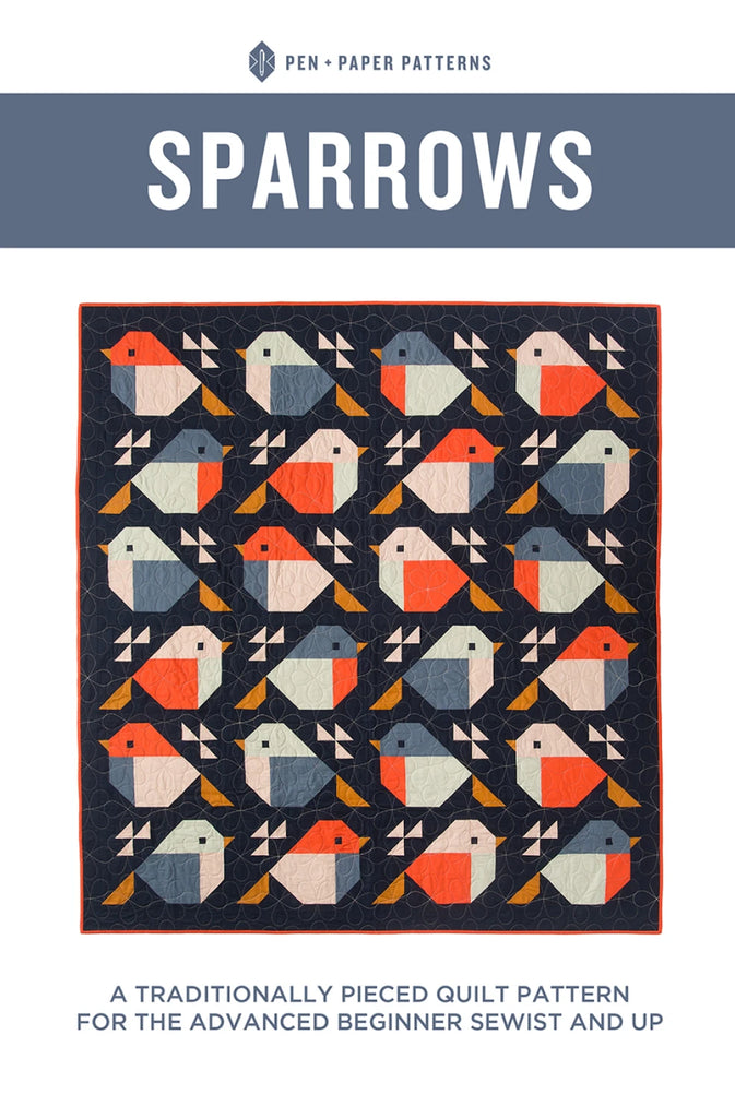 Sparrows Quilt Kit by Lindsey Neill - Featuring Anna Maria Love Always and Confetti Cotton Solids