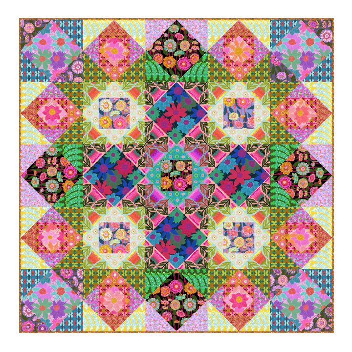 Jumpstart Quilt Kit Featuring Fabrics by Anna Maria