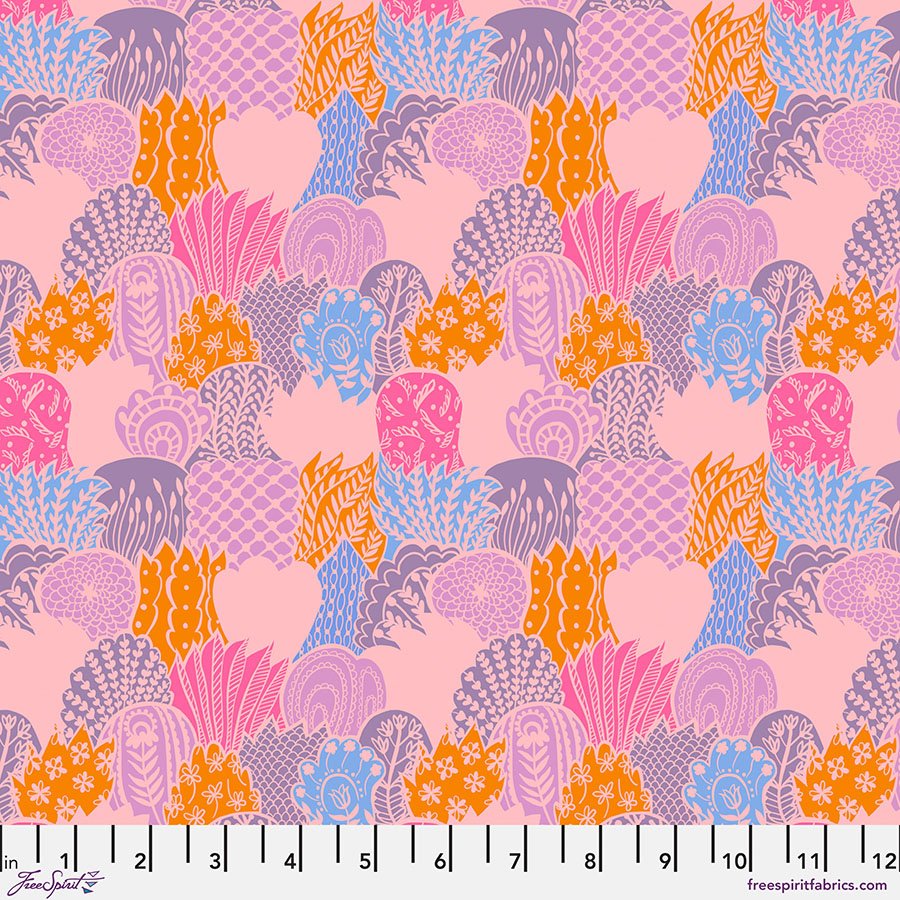 FreeSpirit - Brave - Scales - Pink - PWAH201.PINK - Sold by the Half Yard