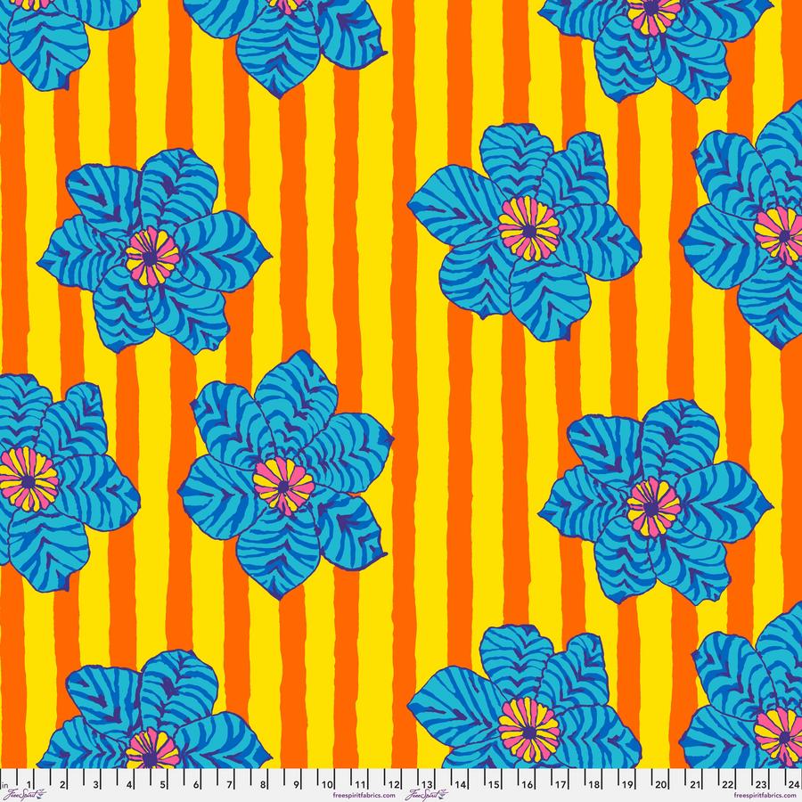 FreeSpirit Fabrics: Kaffe Fassett Collective August 2023 - Zebra Lily Orange Yardage SKU# PWBM091-ORANGE (A92225)