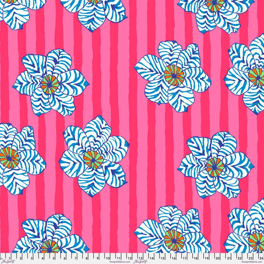 FreeSpirit Fabrics: Kaffe Fassett Collective August 2023 - August 2023 Zebra Lily Pink Yardage SKU# PWBM091-PINK (A92201)