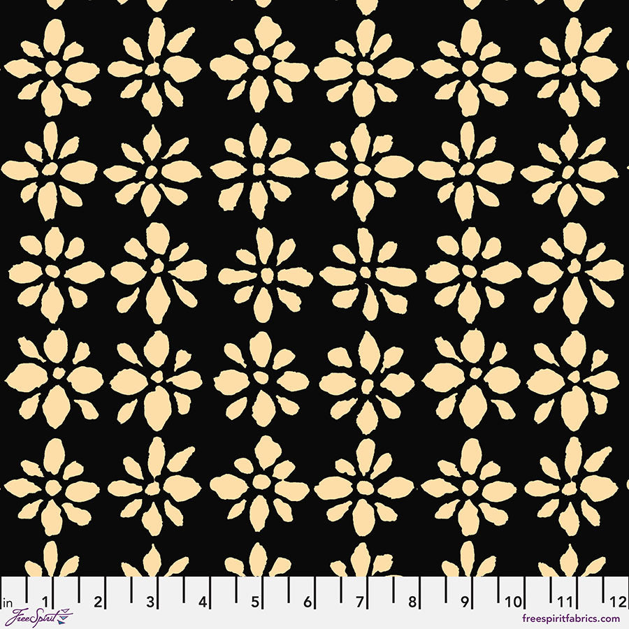 FreeSpirit Fabrics - Brandon Mably for the Kaffe Fassett Collective - Snow Flower-Black || August 2024-PWBM094.BLACK