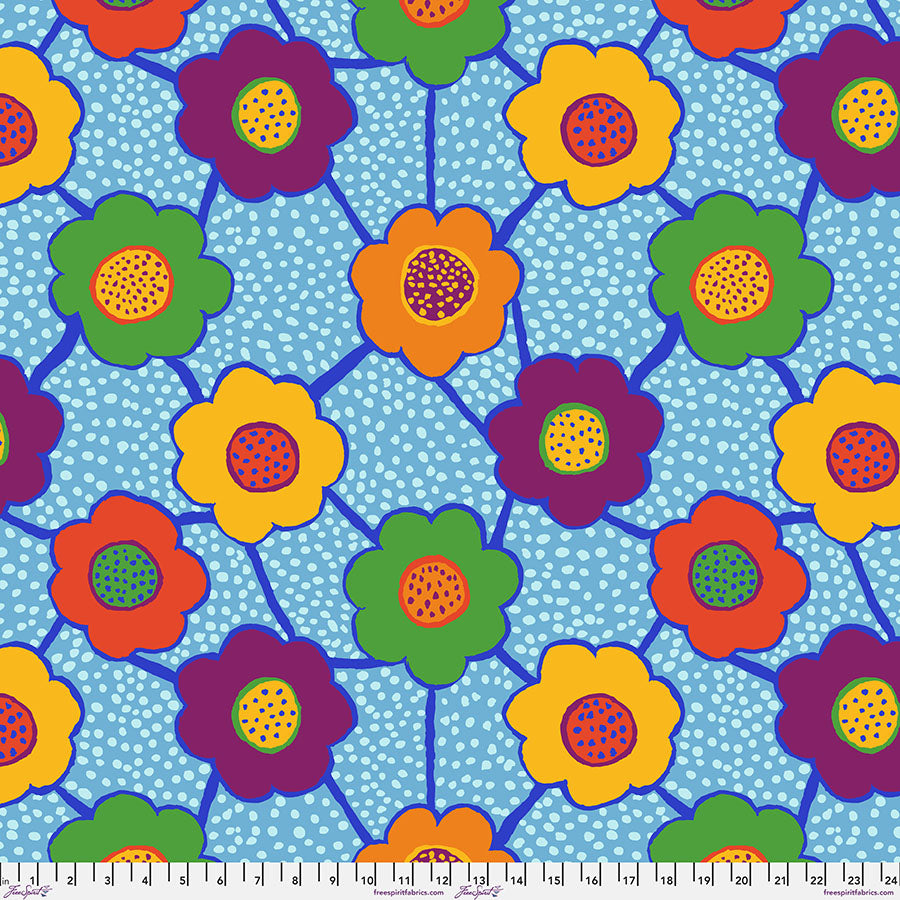 FreeSpirit - Kaffe Fassett Collective August 2025 - Floral Connections - Jolly - PWBM099.Jolly - Sold by the Half Yard