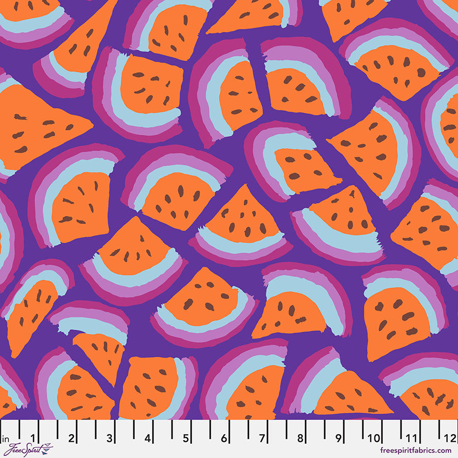 FreeSpirit - Kaffe Fassett Collective August 2025 - Slice - Purple - PWBM101.Purple - Sold by the Half Yard