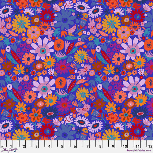Free Spirit Fabrics: Harmony - Scattered Blueberry