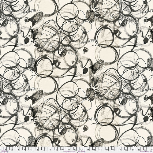 FreeSpirit Fabrics: Ravel - E Bond - Scribble Charcoal