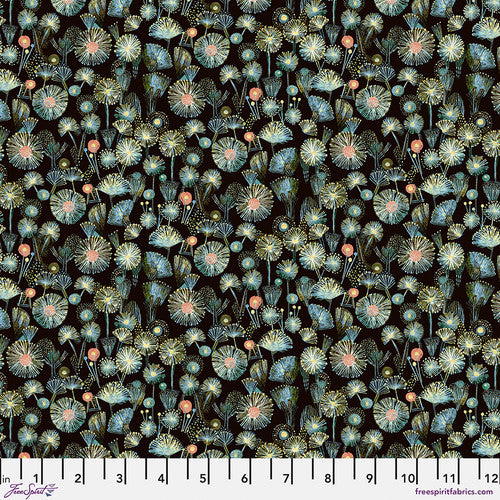 FreeSpirit - L'Heure Bleue - Scintille - Black - PWES032.BLACK - Sold by the Half Yard